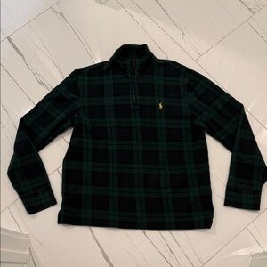 Polo by Ralph Lauren Dark Green and Black Checkered Pullover